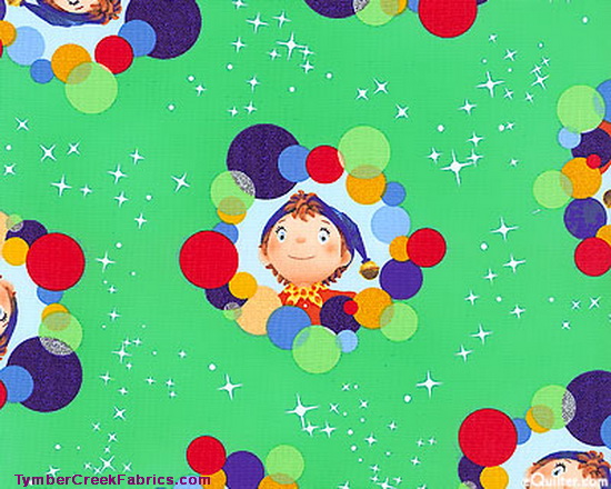 Noddy in Toyland-Bubbles & Stars Fabric <font color=Red> SALE